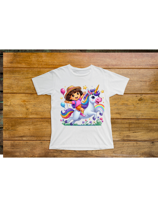 Dora on Unicorn